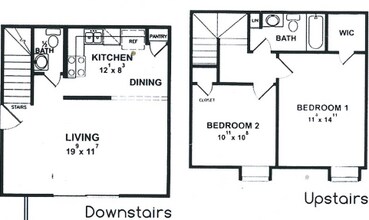 San Marcos 2 Bed 1.5 Bath 1801 floor plan
